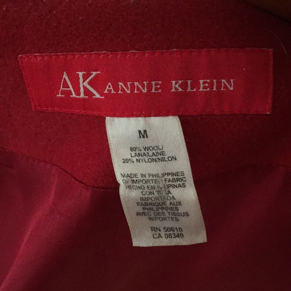 Red anne klein coat - Picture 5 of 6